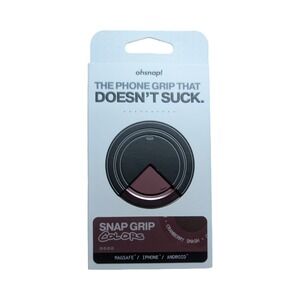 Pp1-O OhSnap Magnetic UltraThin Grip & Stand Magsafe Charge-thru Cranberry Smash